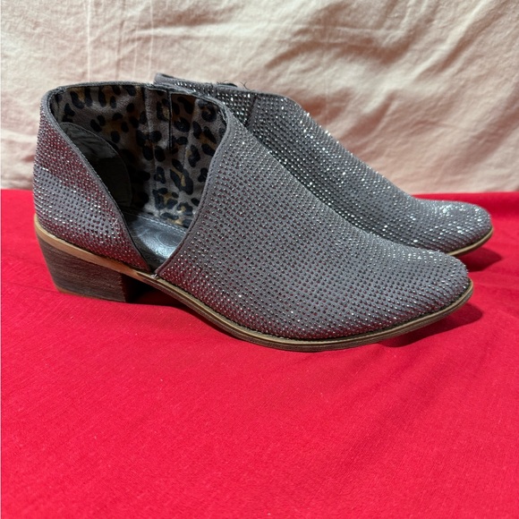 Very G Gray Ankle Booties with Studs - Picture 1 of 8